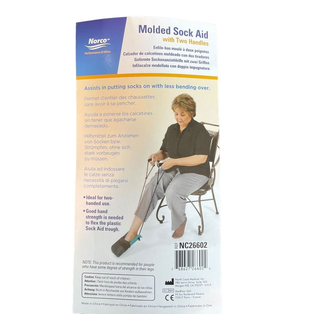 Norco Molded‎ Sock Aid with TWO Handles New NC26602